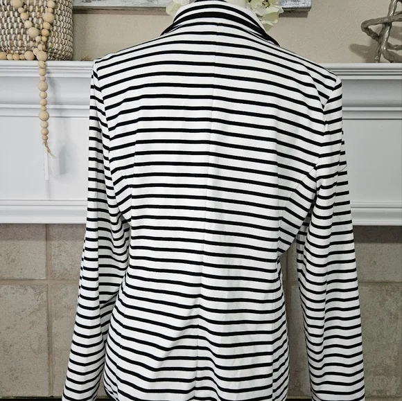 Women's Investments Striped Blazer Size 14 - Picture 2 of 6